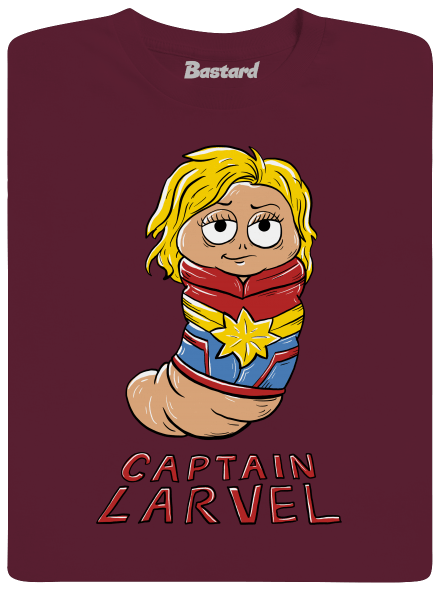 Captain Larvel dětské tričko Burgundy