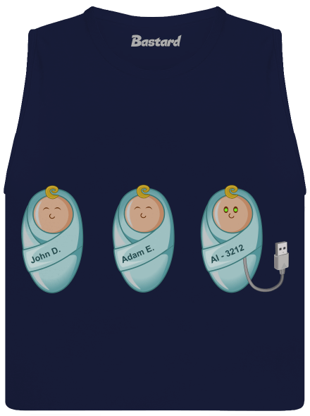 AI baby dámské tílko volné Navy