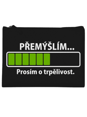Přemýšlím taštička Black