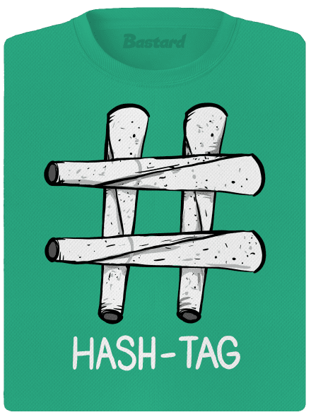 Hash tag dámské sportovní tričko Mint Mal