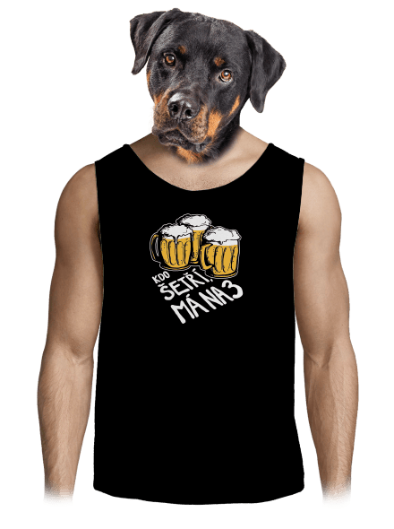 Kdo šetří, má na tři pánské tílko Black