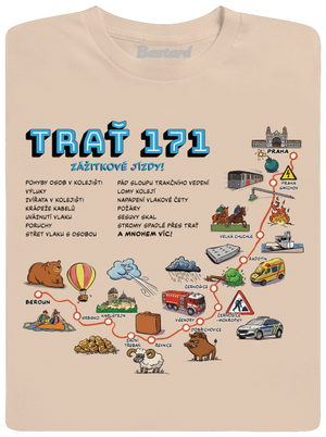 Trať 171 pánské tričko Sand