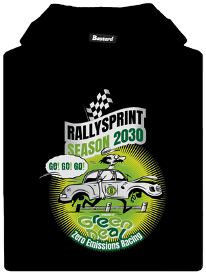 Rallysprint 2030 dětská mikina klokanka Black