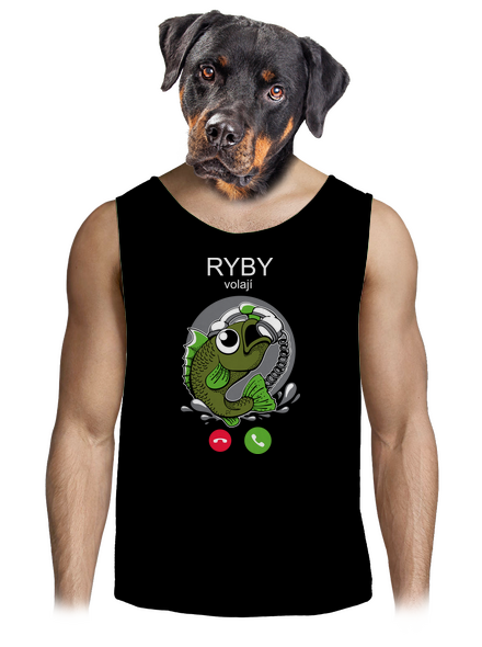 Ryby volají pánské tílko Black