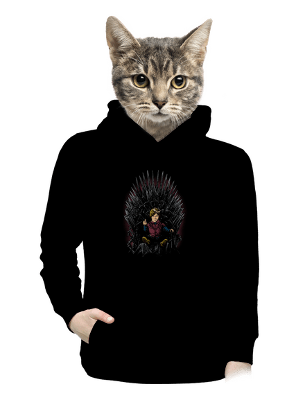 Tyrion na trůnu dámská mikina klokanka Black