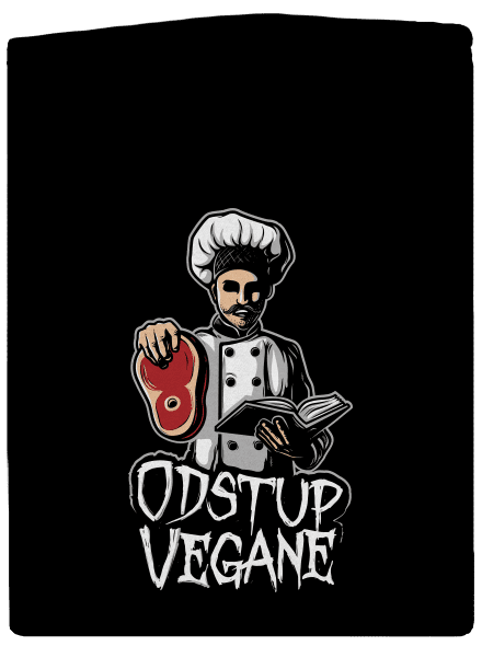 Odstup vegane pánská mikina na zip Black