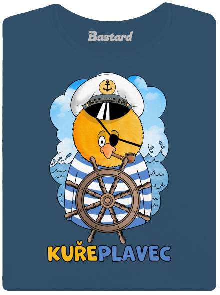 Kuřeplavec dámské tričko premium Petrol Blue