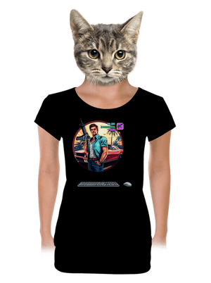 dámské tričko s lemem