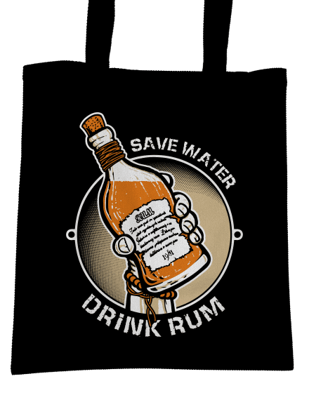 Save Water taška Black
