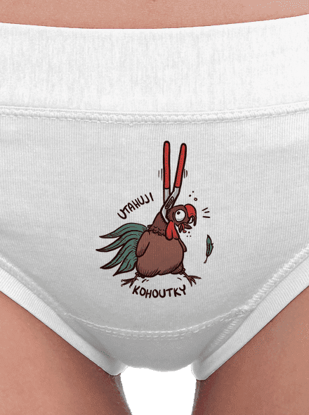 Utahuji kohoutky dámské kalhotky White