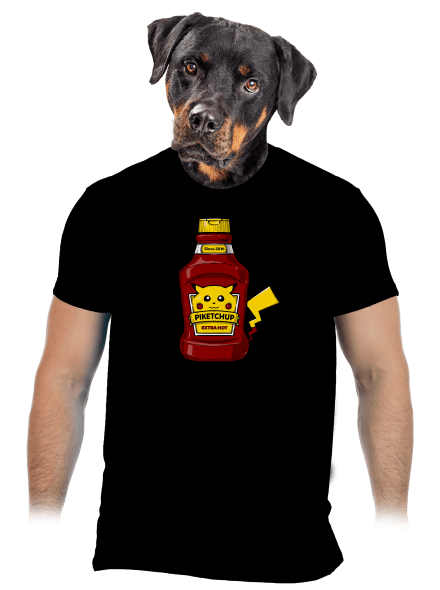 Piketchup pánské tričko Black