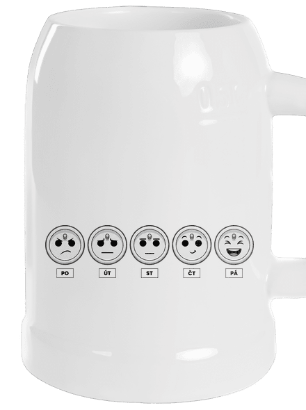 Týden elektrikáře půllitr White
