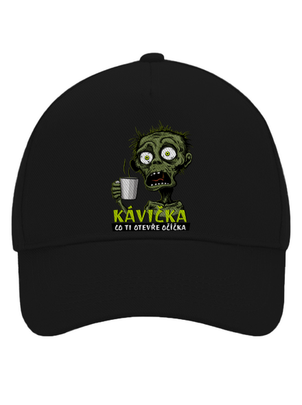 Zombie kávička kšiltovka baseballka Black