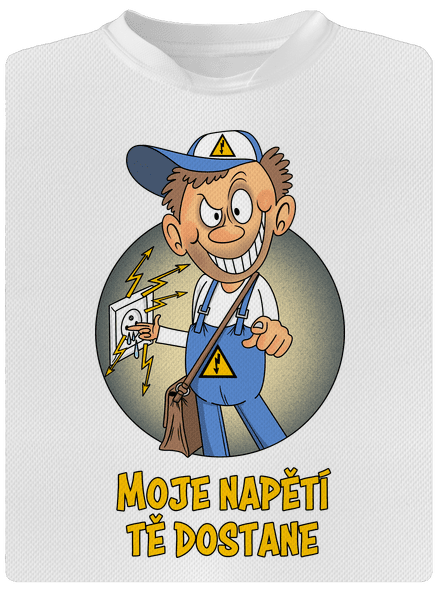 Moje napětí dětské sportovní tričko White