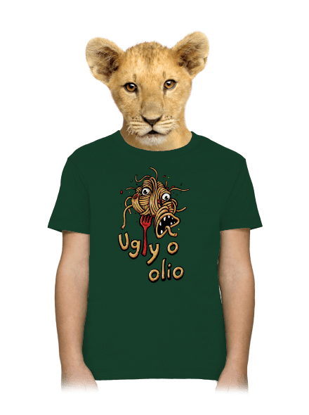 Ugly o olio dětské tričko Bottle Green