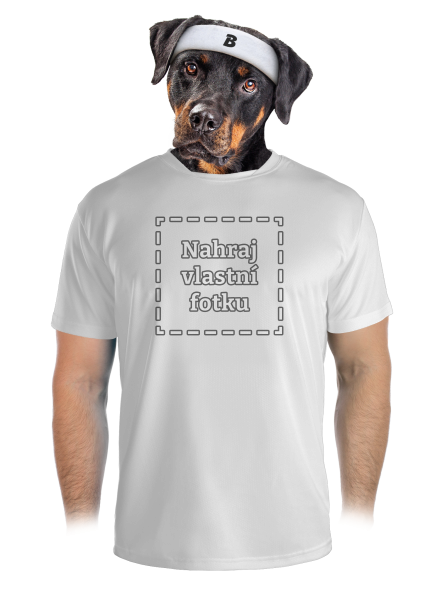 Vlastní potisk pánské sportovní tričko White