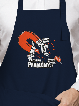 Magnet na problémy zástěra Navy