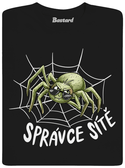 Správce sítě pánské tričko Black