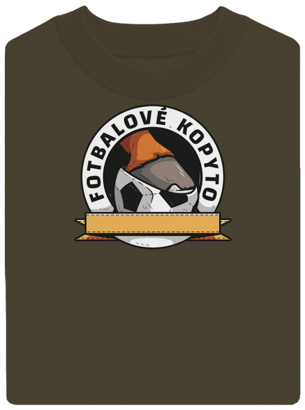 Fotbalové kopyto unisex mikina bez kapuce Urban Khaki