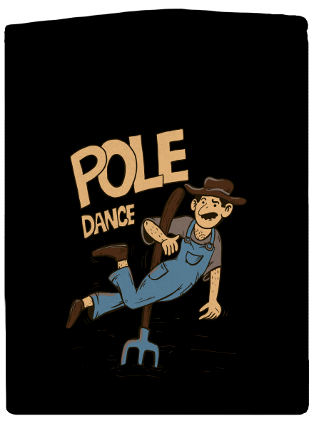 Pole Dance dámská mikina na zip Black