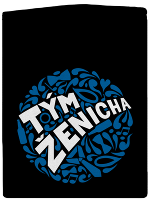 Tým ženicha pánská mikina na zip Black