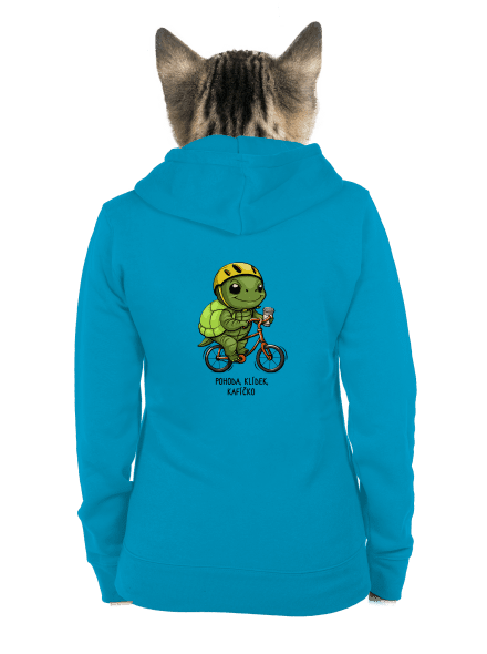 Pohoda, klídek dámská mikina na zip Blue Atol