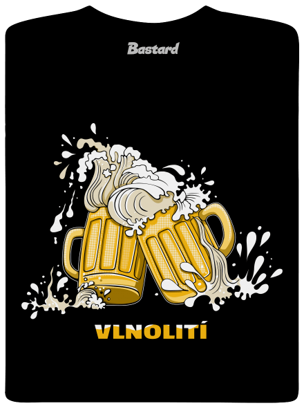 Vlnolití dětské tričko Black