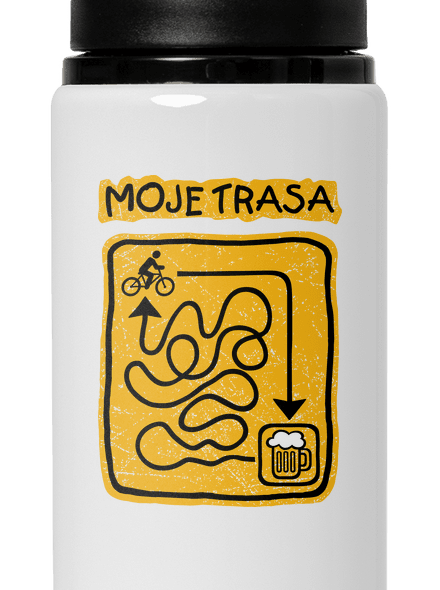 Moje trasa lahev na vodu White