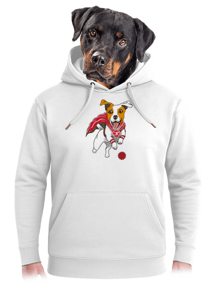 Jack Russell unisex mikina premium Snowwhite