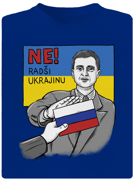 Ne! Radši Ukrajinu pánské sportovní tričko Royal Blue Mal