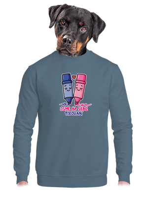 unisex mikina bez kapuce