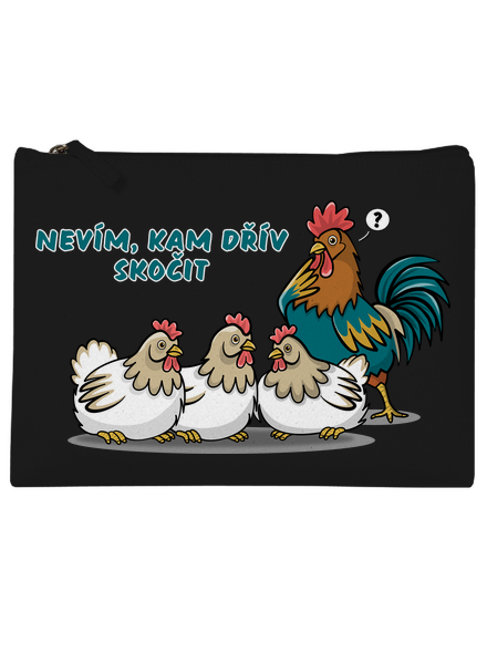 Kohout a slepice taštička Black