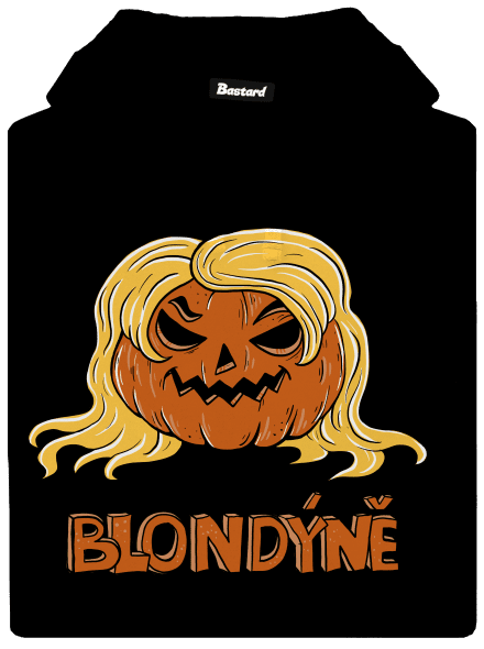 Blondýně pánská mikina klokanka Black