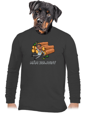 Mám kulatiny pánské dlouhý rukáv Dark Grey