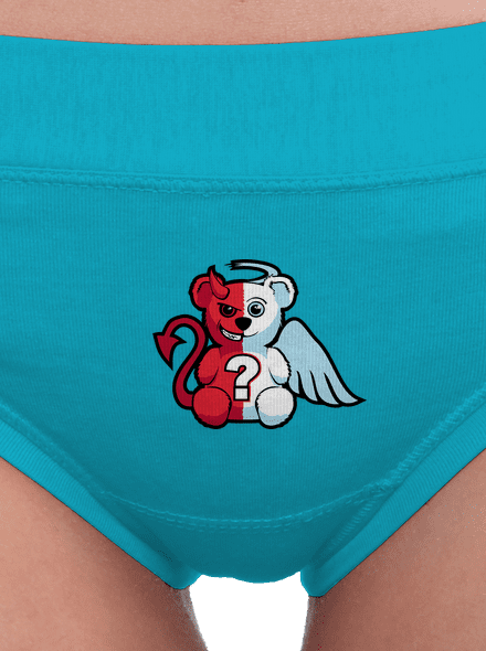 Anděl vs. ďábel dámské kalhotky Turquoise