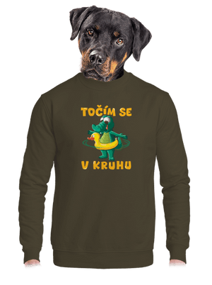 unisex mikina bez kapuce