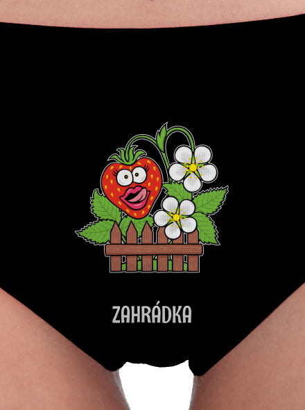 Zahrádka a nářadíčko dámské kalhotky Black