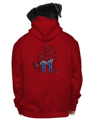 Zedníci pánská mikina na zip Red