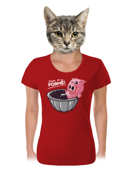 Ve formě dámské tričko Red Mal