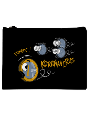 Korunavirus na útěku taštička Black