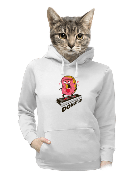 Donuť se dámská mikina klokanka White