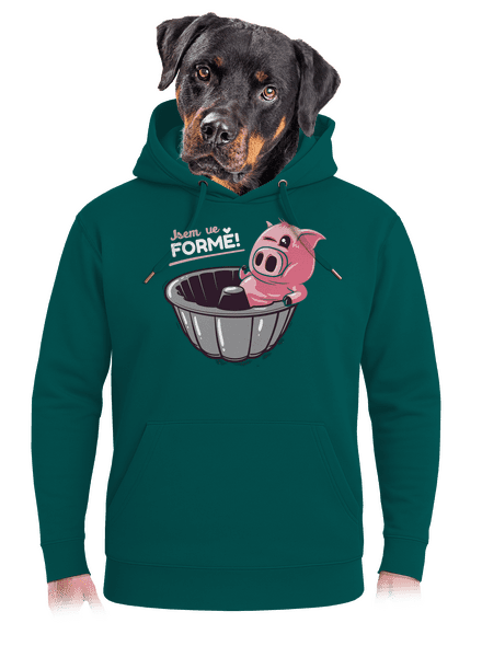 Ve formě unisex mikina premium Emerald Green