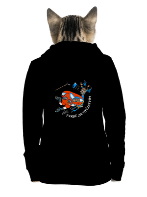 Tvrdě za vítězstvím dámská mikina na zip Black