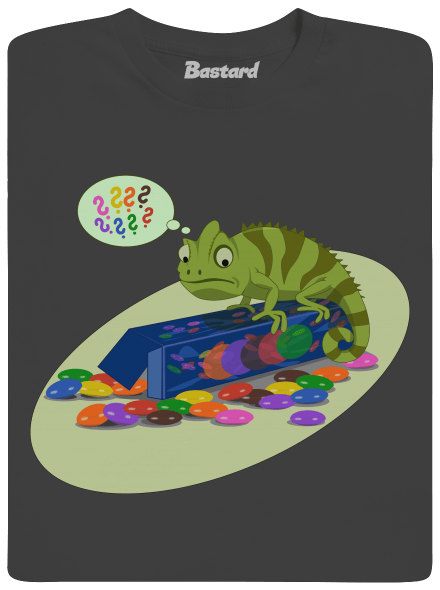 Zmatený chameleon pánské dlouhý rukáv Dark Grey