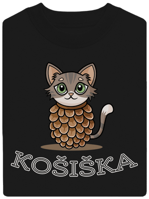 Košiška unisex mikina bez kapuce Black