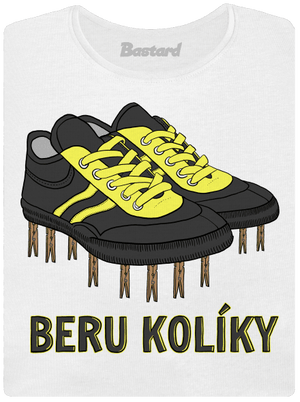 Beru kolíky dámské tričko s lemem White