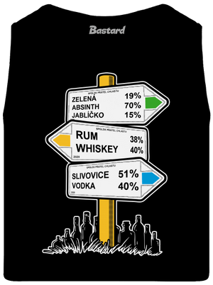 Rozcestník pánské tílko Black