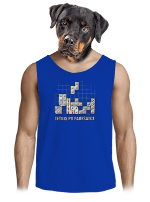 Tetris po padesátce  pánské tílko Royal Blue