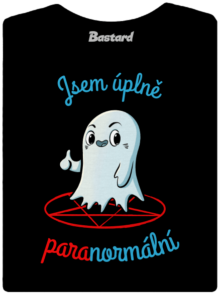 Jsem paranormální dámské tričko s lemem Black