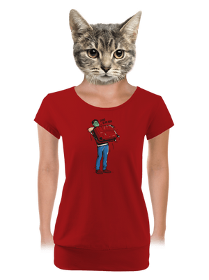 Kufr dámské tričko s lemem Red Mal